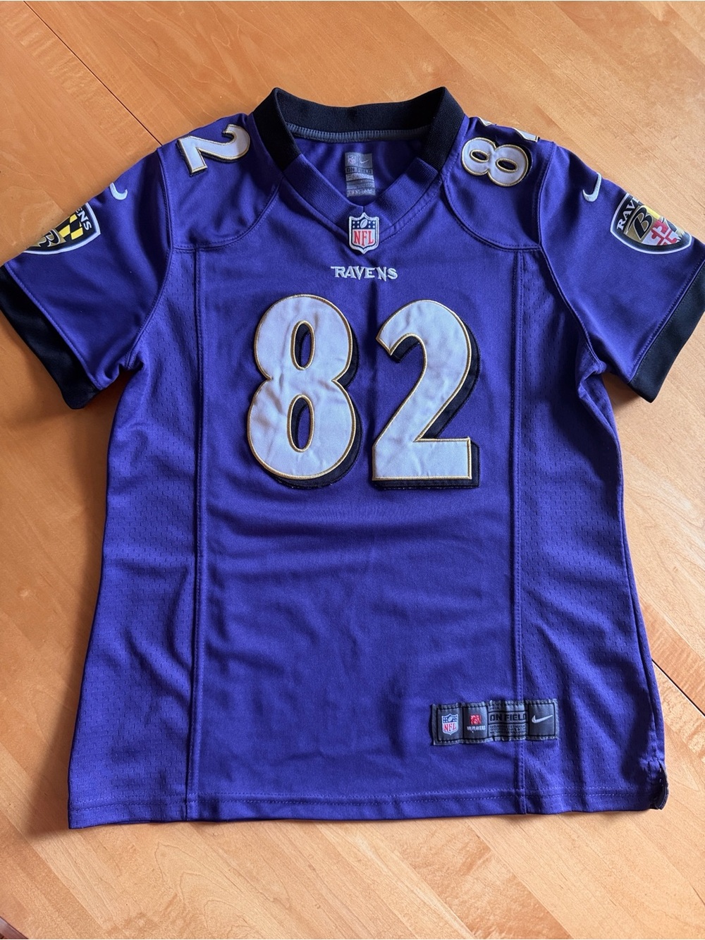 Nike Baltimore Ravens Torrey Smith #82 Jersey Women’s Small Purple NFL Youth L
